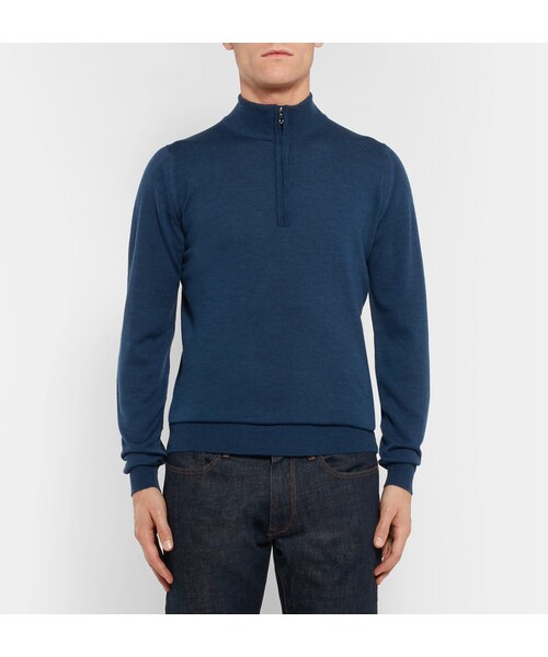 John Smedley Half Zip Zip John Smedley Pullover John Smedley