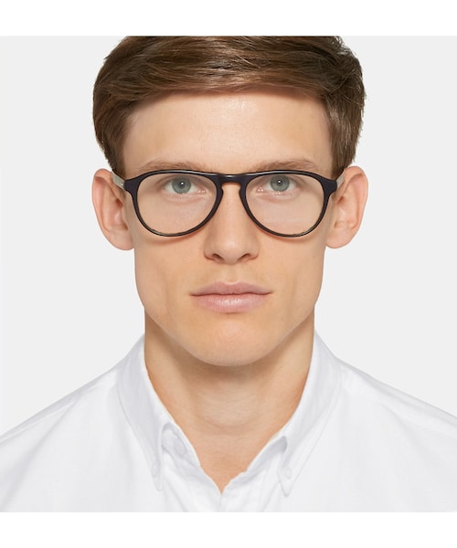 BARTON PERREIRA（バートン ペレイラ）の「Barton Perreira Brolin D-Frame Acetate Optical Glasses（メガネ・メンズ・Brown・One size）」の3枚目の写真