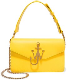 JW Anderson | J.W.Anderson - Logo Leather Shoulder Bag - Yellow(クラッチバッグ)