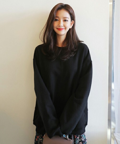 DHOLIC（ディーホリック）の「ステッチラインオーバーサイズスウェットプルオーバー（スウェット・レディース・FREE）」の2枚目の写真