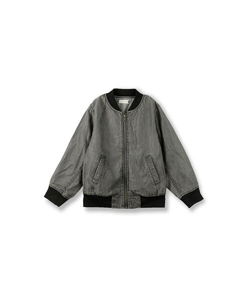 BRANSHES（ブランシェス）の「デニムジャケット（デニムジャケット・キッズ・グレー/ブルー・90～150）」の2枚目の写真