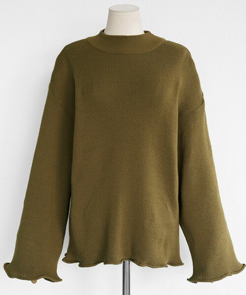 DHOLIC（ディーホリック）の「ウェーブヘムモックネックニットTシャツ（ニット/セーター・レディース・FREE）」の3枚目の写真