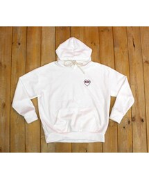 OLDMICKEY | ベーシック裏起毛ハート刺繍ルーズフィットパーカー(P000BJJF)(パーカー)