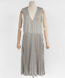 DHOLIC | パターンスリーブレスプリーツワンピース(ワンピース)