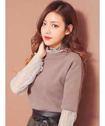 KORMARCH | アースカラーコットン半袖カットソー(Tシャツ/カットソー)