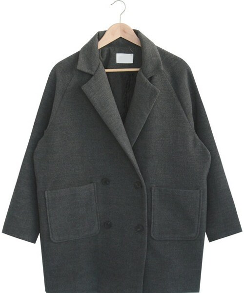2PER(2プロ)の「シンプルダブルボタンハーフコート(P0000EVN)(その他アウター・レディース・FREE)」の1枚目の写真