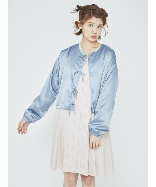 merry jenny（メリージェニー）の「サテンリボンブルゾン（）」 - WEAR
