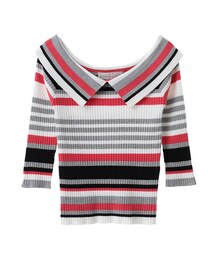 31 Sons de mode | ≪新作≫マルチボーダーロールカラープルオーバー(トップス)