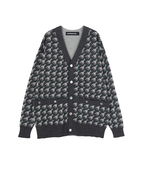 mercibeaucoup,（メルシーボークー）の「メルシーボークー、 / ニワチドリ / カーディガン（トップス・off white 01△/charcoal gray 01△・サイズ,身丈,肩幅,身幅,袖丈,01,70,55,54,58,）」の2枚目の写真