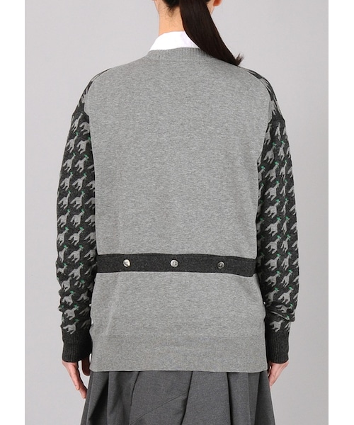 mercibeaucoup,（メルシーボークー）の「メルシーボークー、 / ニワチドリ / カーディガン（トップス・off white 01△/charcoal gray 01△・サイズ,身丈,肩幅,身幅,袖丈,01,70,55,54,58,）」の11枚目の写真