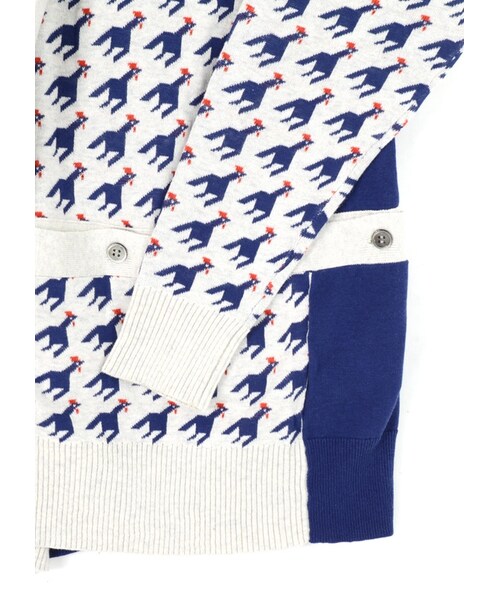 mercibeaucoup,（メルシーボークー）の「メルシーボークー、 / ニワチドリ / カーディガン（トップス・off white 01△/charcoal gray 01△・サイズ,身丈,肩幅,身幅,袖丈,01,70,55,54,58,）」の7枚目の写真