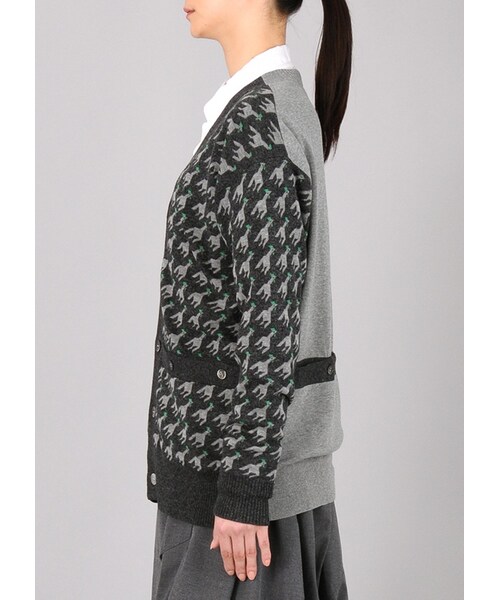 mercibeaucoup,（メルシーボークー）の「メルシーボークー、 / ニワチドリ / カーディガン（トップス・off white 01△/charcoal gray 01△・サイズ,身丈,肩幅,身幅,袖丈,01,70,55,54,58,）」の10枚目の写真