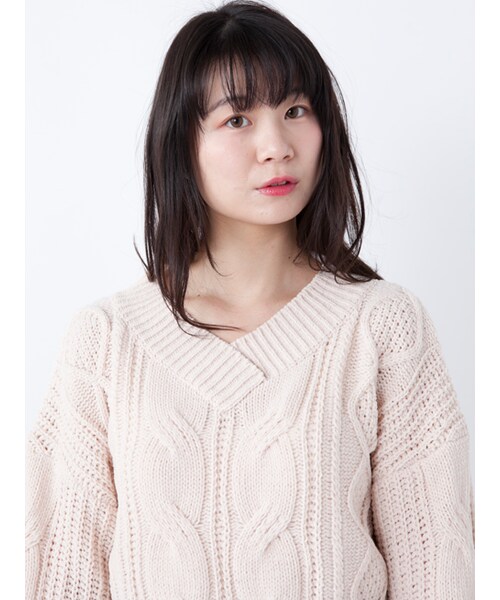 w closet（ダブルクローゼット）の「モールヤーンケーブル編みニット（トップス・レディース・Lベージュ/ラベンダー/Dピンク・FREE）」の7枚目の写真