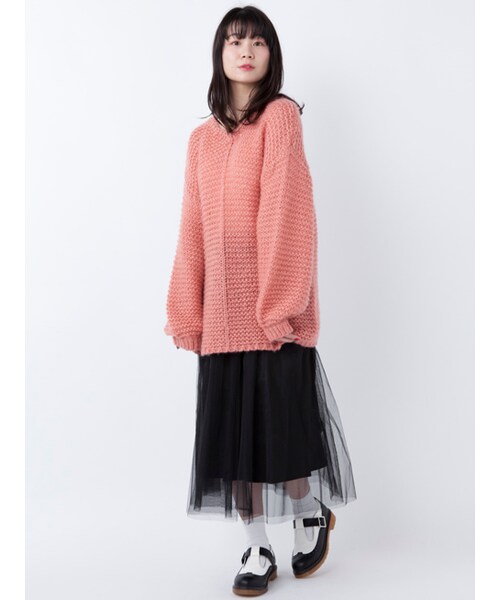 w closet（ダブルクローゼット）の「【S/S】ルーズ×タイト編み後ろ