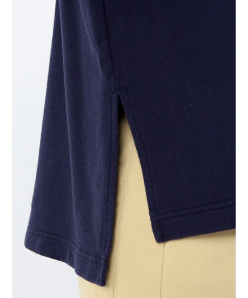 w closet(ダブルクローゼット)の「【S/S】袖スリット刺繍入り裏毛プルオーバー(トップス・レディース・Lピンク/ネイビー/ブラック・FREE)」の10枚目の写真