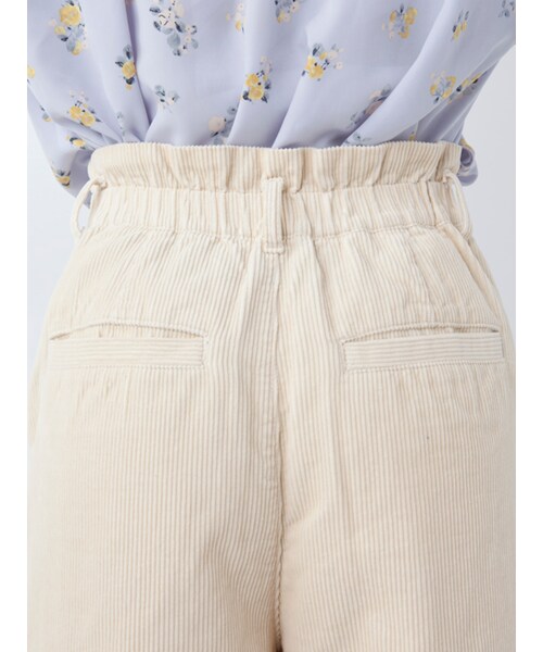 w closet（ダブルクローゼット）の「【S/S】ハイウエストベルト付きコーデュロイパンツ（パンツ・レディース・エクリュ/ラベンダー/サックス・FREE）」の6枚目の写真