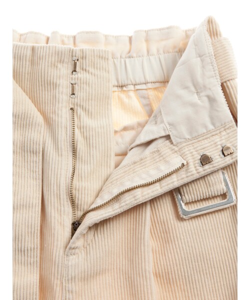 w closet（ダブルクローゼット）の「【S/S】ハイウエストベルト付きコーデュロイパンツ（パンツ・レディース・エクリュ/ラベンダー/サックス・FREE）」の12枚目の写真
