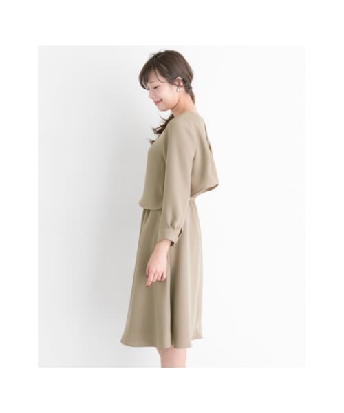 【アーバンリサーチロッソ】4wayシルク フレア ゴールド ロング ミモレ URBAN RESEARCH ROSSO WOMEN（アーバンリサーチ ロッソ）の