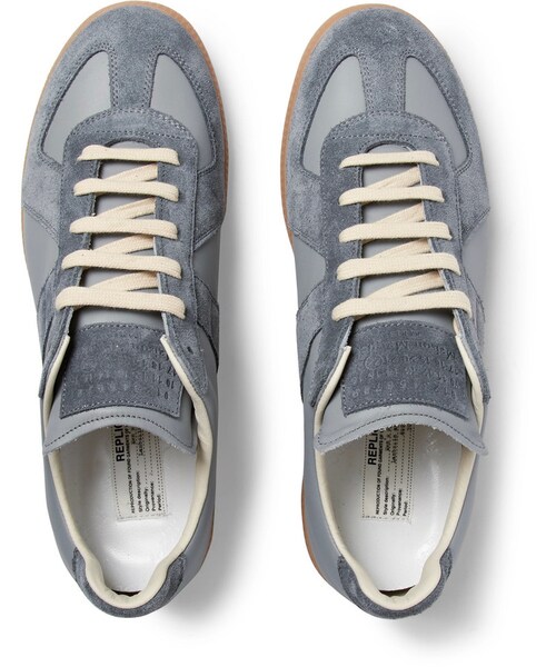 Maison Margiela（メゾンマルジェラ）の「Maison Margiela Replica Suede and Leather Sneakers（スニーカー・メンズ・Gray・EU40/EU41/EU41.5/EU42/EU42.5/EU43/EU43.5/EU44/EU44.5/EU45）」の7枚目の写真