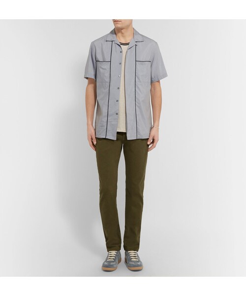 Maison Margiela（メゾンマルジェラ）の「Maison Margiela Replica Suede and Leather Sneakers（スニーカー・メンズ・Gray・EU40/EU41/EU41.5/EU42/EU42.5/EU43/EU43.5/EU44/EU44.5/EU45）」の3枚目の写真