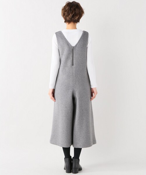 SLOBE IENA（スローブイエナ）の「《追加》ダブルフェイスオールインワン×ニットセットアップ◆（パンツ・グレーA/S36/在庫なし/T38/残り1点）」の7枚目の写真