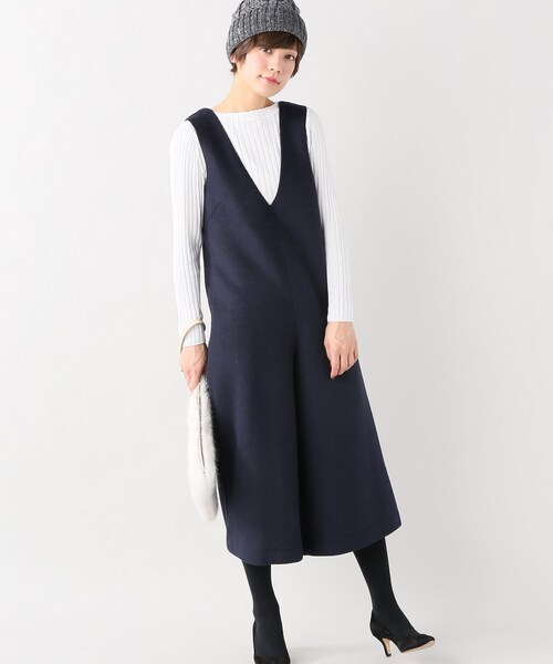 SLOBE IENA（スローブイエナ）の「《追加》ダブルフェイスオールインワン×ニットセットアップ◆（パンツ・グレーA/S36/在庫なし/T38/残り1点）」の20枚目の写真