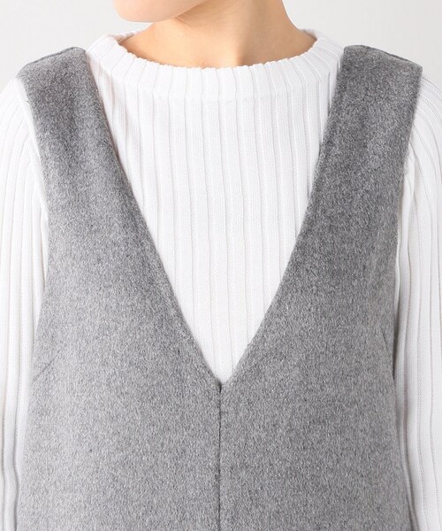SLOBE IENA（スローブイエナ）の「《追加》ダブルフェイスオールインワン×ニットセットアップ◆（パンツ・グレーA/S36/在庫なし/T38/残り1点）」の8枚目の写真