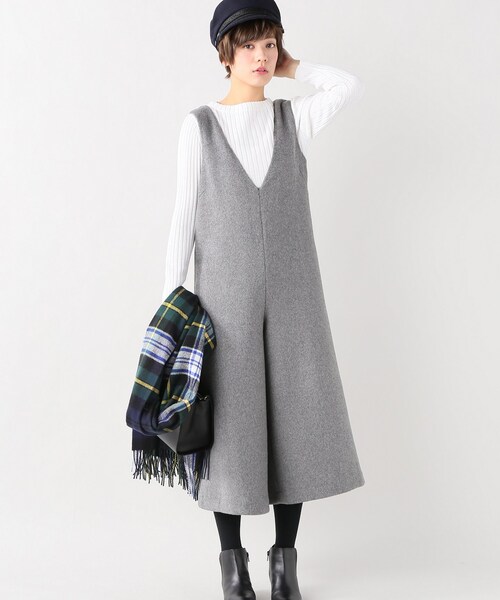 SLOBE IENA（スローブイエナ）の「《追加》ダブルフェイスオールインワン×ニットセットアップ◆（パンツ・グレーA/S36/在庫なし/T38/残り1点）」の19枚目の写真