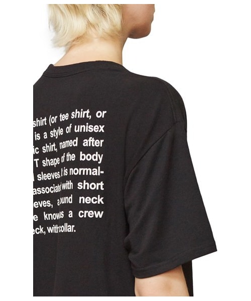 VETEMENTS（ヴェトモン）の「Women's Vetements Entry Level Tee（Tシャツ/カットソー・レディース・Black・Large/Medium/Small）」の3枚目の写真