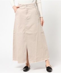 archives | フリンジデニムミモレ丈スカート(スカート)