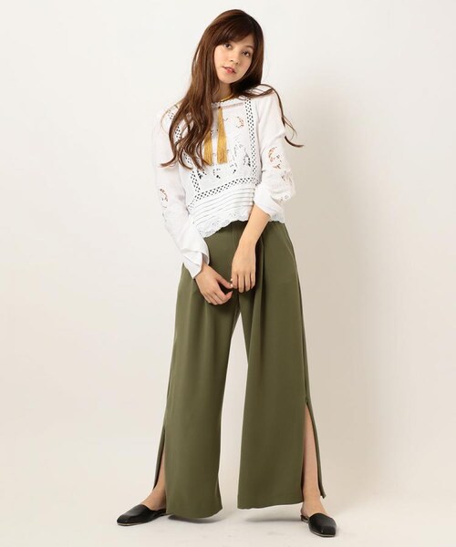 ※セール※NINE サスペンダー付ハイウエストパンツ NINE（ナイン）の「サスペンダー付ハイウエストパンツ（）」 - WEAR