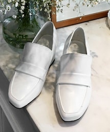 DHOLIC | レザーライクミドルヒールローファー(パンプス)