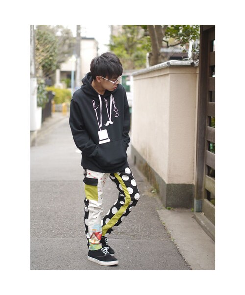 NIRAME.CO（ニラメッコ）の「忘れ物パーカー　ブラック（パーカー・メンズ・その他）」の5枚目の写真