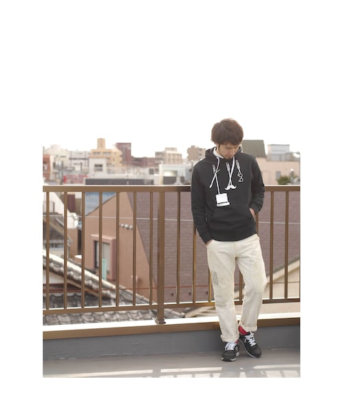 NIRAME.CO（ニラメッコ）の「忘れ物パーカー　ブラック（パーカー・メンズ・その他）」の4枚目の写真