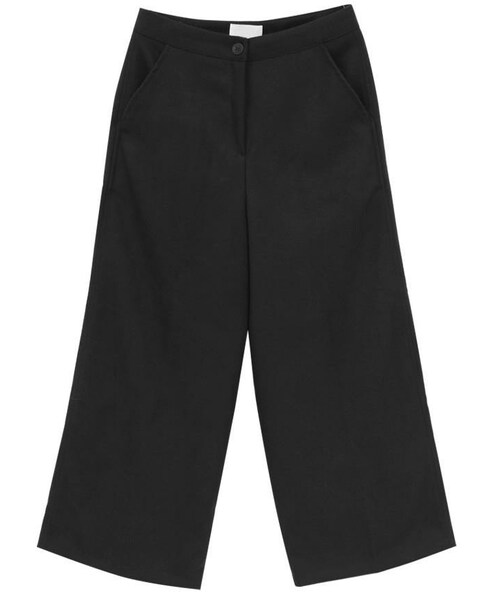 Dailyabout(デイリーアバウト)の「シンプルハイウエストストレートワイドスラックス(P0000WPZ)(スラックス・レディース・S, M, L)」の1枚目の写真