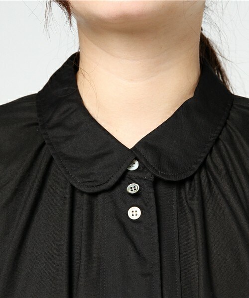 FRAPBOIS（フラボア）の「ビエラックス（シャツワンピース・レディース・ブラック/グレー/ベージュ・0/1）」の7枚目の写真