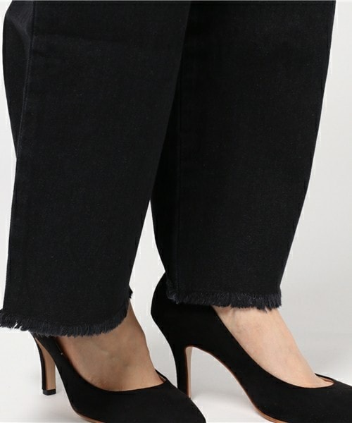 archives（アルシーヴ）の「フリンジデニムワイドパンツ（デニムパンツ・レディース・ブラック/ブルー/ネイビー/ロイヤルブルー・SMALL/MEDIUM）」の12枚目の写真