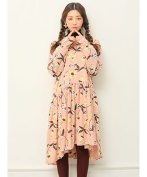 KORMARCH | ゆったりシルエット花柄ワンピース(ワンピース)