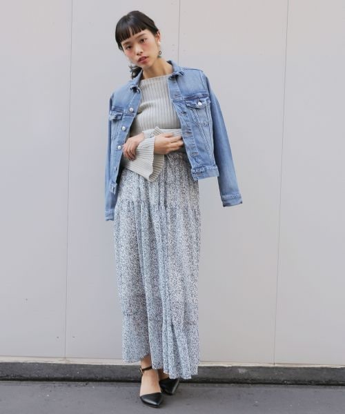 LOWRYS FARM（ローリーズファーム）の「ＣＯＮＥＧジャン（ジャケット/アウター・ライトデニム/USED85/ブルーデニム）」の5枚目の写真