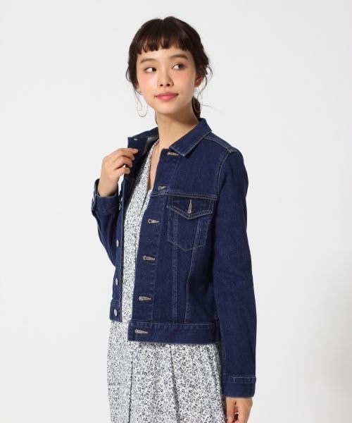 LOWRYS FARM（ローリーズファーム）の「ＣＯＮＥＧジャン（ジャケット/アウター・ライトデニム/USED85/ブルーデニム）」の2枚目の写真