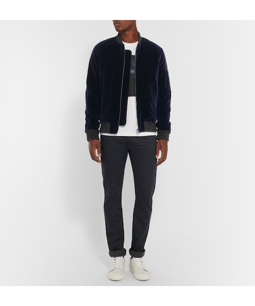 A.P.C.（アーペーセー）の「A.P.C. Louis W Cotton-Velvet Bomber