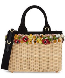 プラダ　PRADA　かごバッグ　MIDOLLINO GARDEN 　ブラック プラダ PRADA かごバッグ MIDOLLINO GARDEN ブラック プラダ