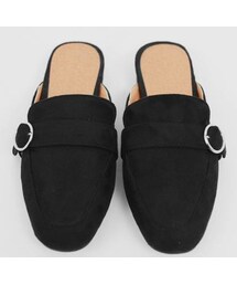 Dailyabout | シンプルサイドバックルスエードローファースリッパ(P0000WPD)(その他シューズ)