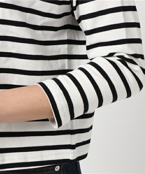 archives（アルシーヴ）の「バスクボーダープルオーバー（Tシャツ/カットソー・レディース・ブラック/ネイビー/その他・MEDIUM）」の8枚目の写真