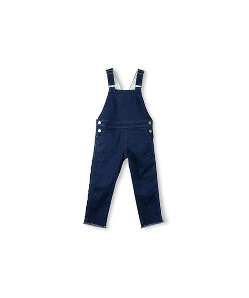 BRANSHES(ブランシェス)の「7ozデニムサロペット(サロペット/オーバーオール・キッズ・ネイビーブルー/ブルー・100~150)」の1枚目の写真