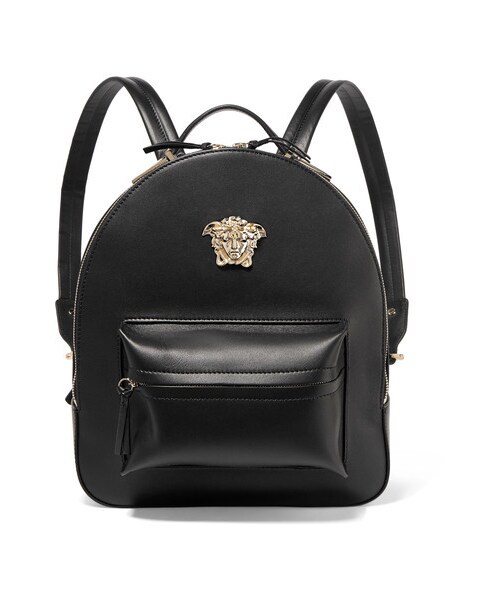 Versace（ヴェルサーチ）の「Versace - Palazzo Medium Leather Backpack - Black