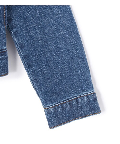 laboratory work（ラボラトリーワーク）の「ストレッチデニムノーカラーGジャン（ジャケット/アウター・レディース・ブルー/ネイビー・M）」の5枚目の写真