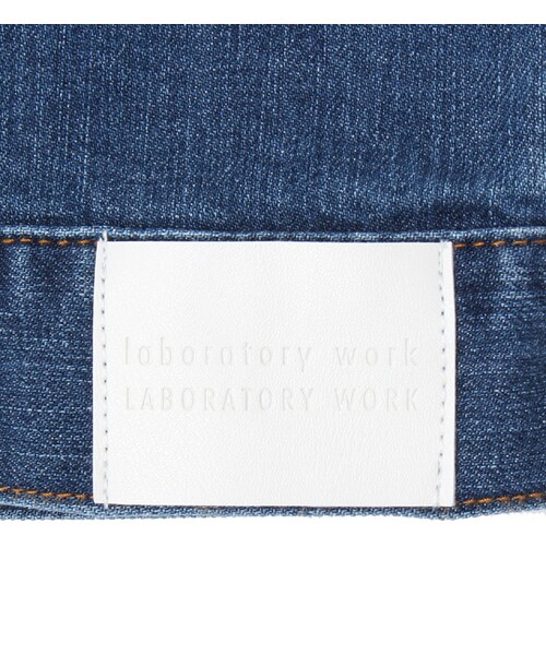 laboratory work（ラボラトリーワーク）の「ストレッチデニムノーカラーGジャン（ジャケット/アウター・レディース・ブルー/ネイビー・M）」の11枚目の写真