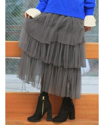 KORMARCH | 3段ティアードチュールスカート(スカート)