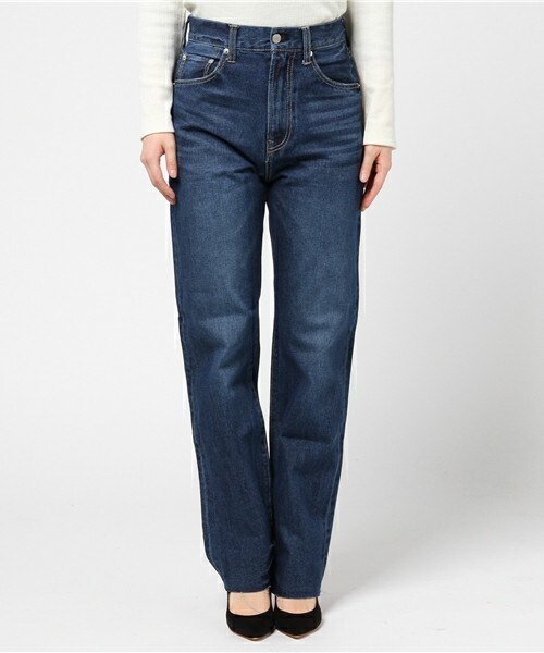 archives（アルシーヴ）の「ストレートデニムパンツ（デニムパンツ・レディース・ネイビー/ロイヤルブルー・SMALL/MEDIUM）」の3枚目の写真